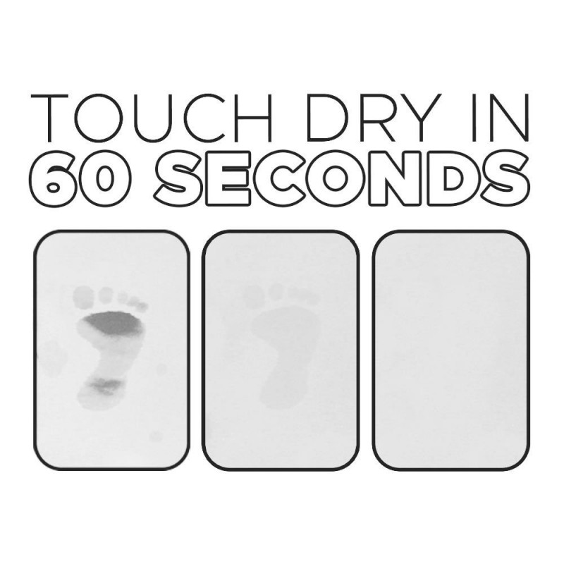 Clean, Dirty White Stone Non Slip Bath Mat