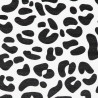 Leopard Print White Stone Non Slip Bath Mat