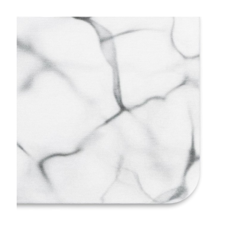 Marble Pattern White Stone Non Slip Bath Mat