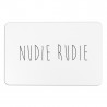 Nudie Rudie White Stone Non Slip Bath Mat