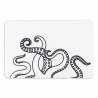 Octopus Tentacles White Stone Non Slip Bath Mat