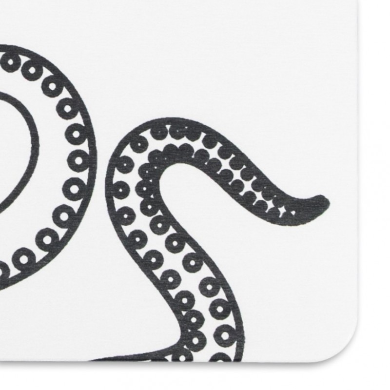 Octopus Tentacles White Stone Non Slip Bath Mat