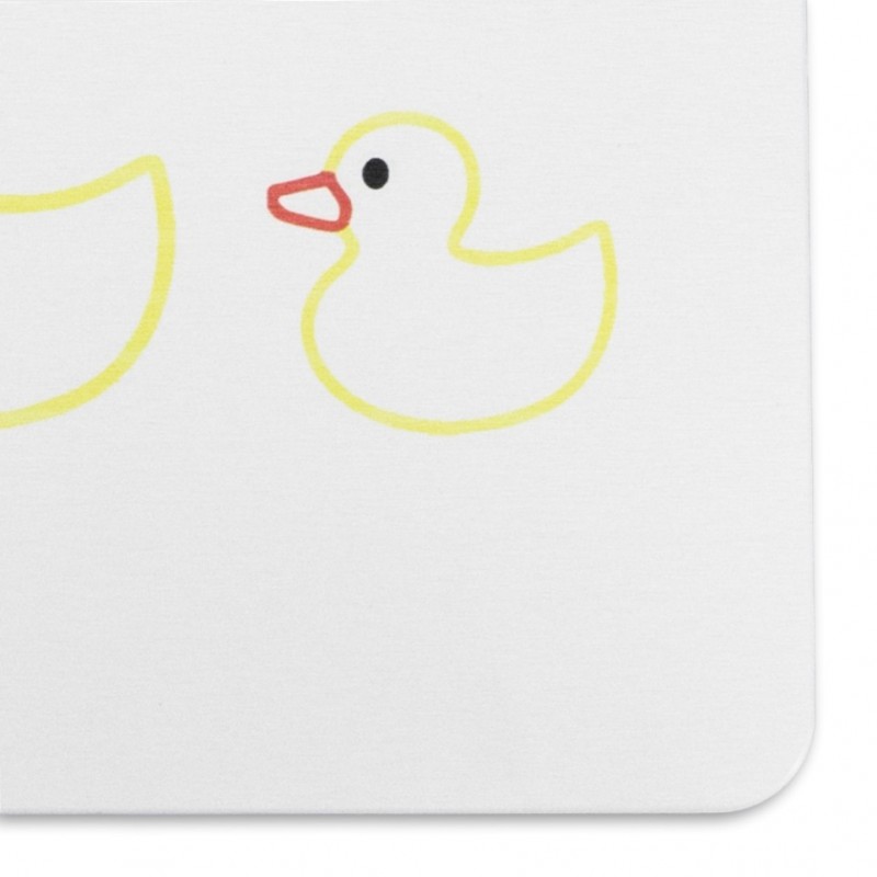 Rubber Duck Family White Stone Non Slip Bath Mat