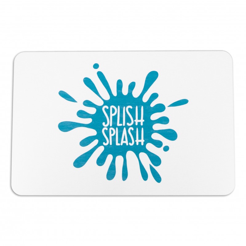 Splish Splash White Stone Non Slip Bath Mat