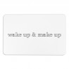 Wake Up & Make Up White Stone Non Slip Bath Mat