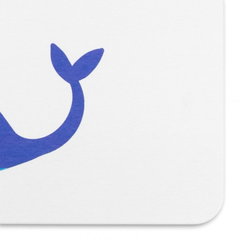 Whale White Stone Non Slip Bath Mat