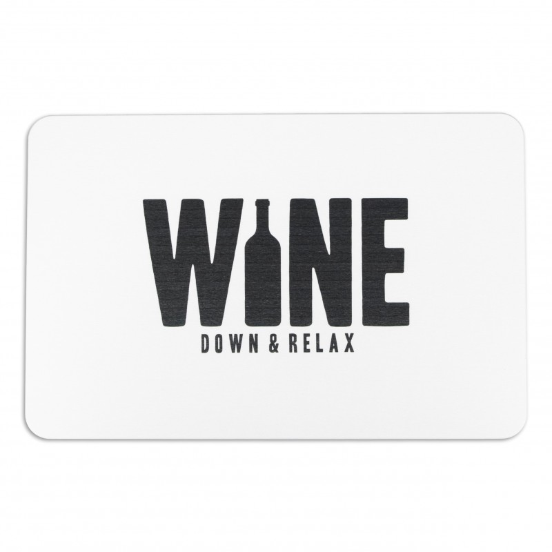 Wine White Stone Non Slip Bath Mat