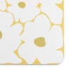 Yellow Flower White Stone Non Slip Bath Mat