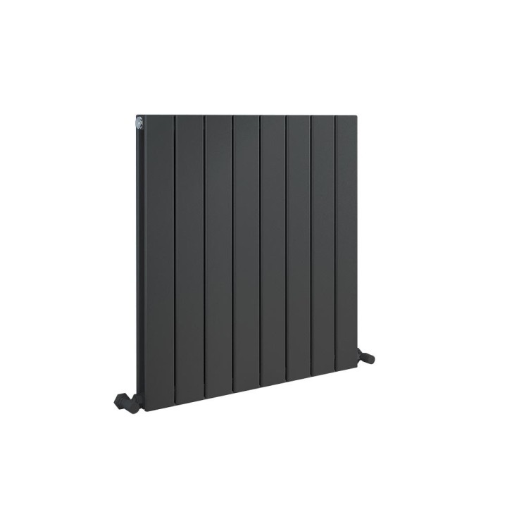 588mm (w) x 600mm (h) Corwen Double Panel Anthracite Horizontal Aluminium Radiator