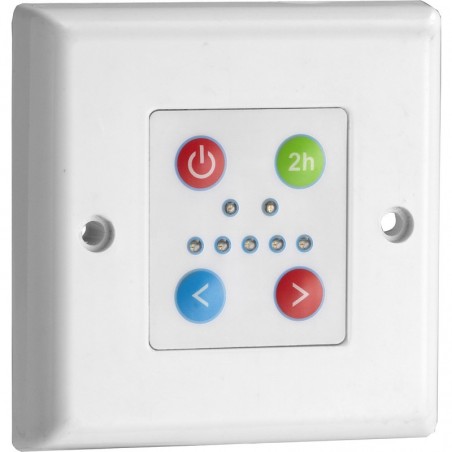 White Wall Controller for Electric Towel Rails with Run-back Timer