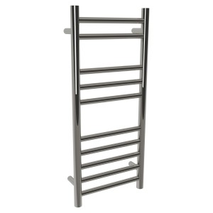 350mm (w) x 800mm (h) Polished Straight Stainless Steel Towel Rail