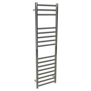 350mm (w) x 1200mm (h) Polished Straight Stainless Steel Towel Rail