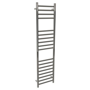 350mm (w) x 1400mm (h) Polished Straight Stainless Steel Towel Rail