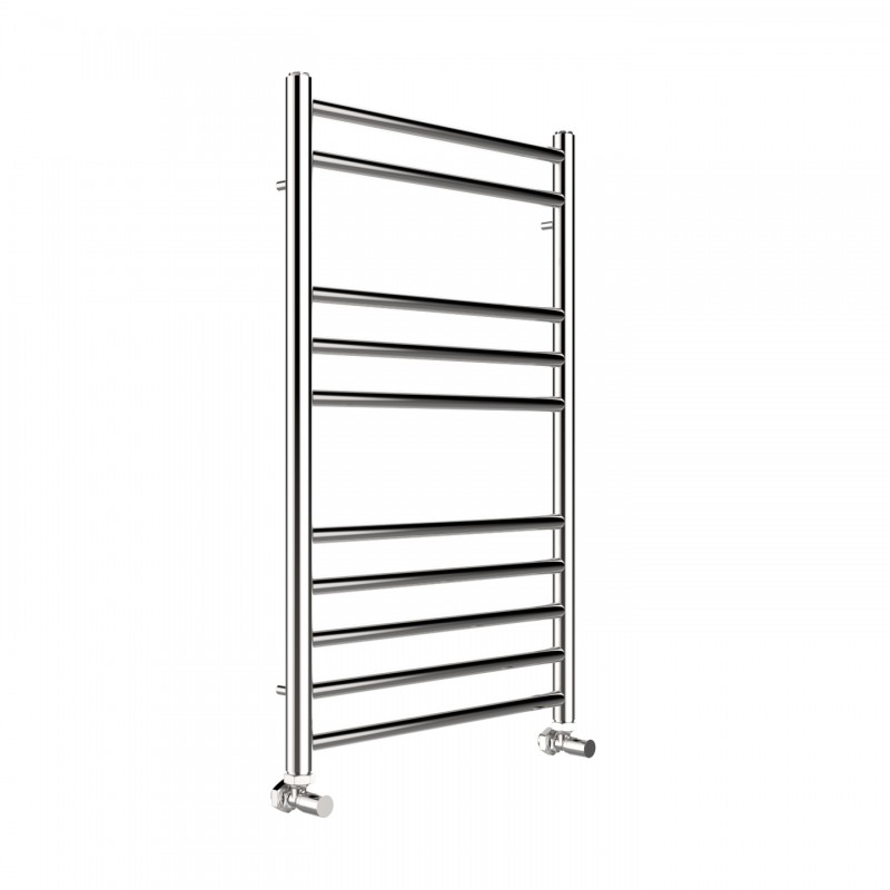 500mm (w) x 800mm (h) Polished Straight "Stainless Steel" Towel Rail