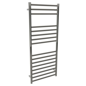 500mm (w) x 1200mm (h) Polished Straight Stainless Steel Towel Rail