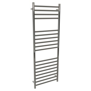 500mm (w) x 1400mm (h) Polished Straight Stainless Steel Towel Rail