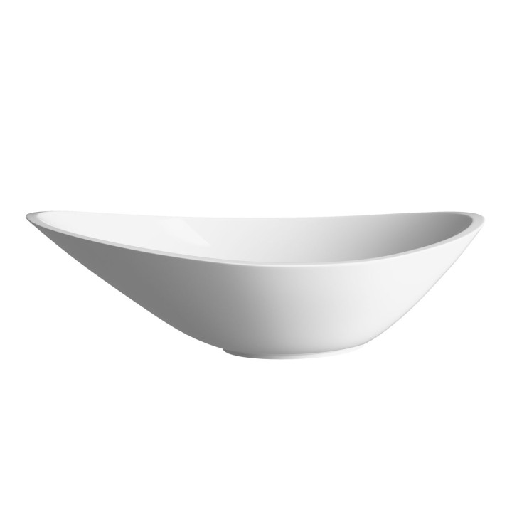 Turin 564mm (w) x 323mm (d) White Resin Washbowl