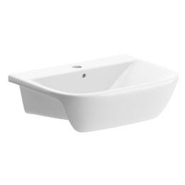 Parma Semi Recessed Basin 520mm (w) x 170mm (h) - 1 Tap Hole