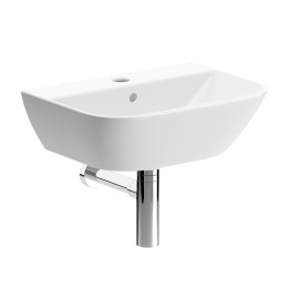 Parma Cloakroom Basin & Chrome Bottle Trap 450mm (w) x 170mm (h) - 1 Tap Hole