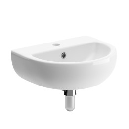 Varese Cloakroom Basin & Chrome Bottle Trap 450mm (w) x 150mm (h) - 1 Tap Hole