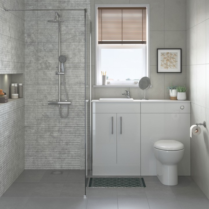 Varese Full Pedestal Basin 550mm (w) x 835mm (h) - 1 Tap Hole