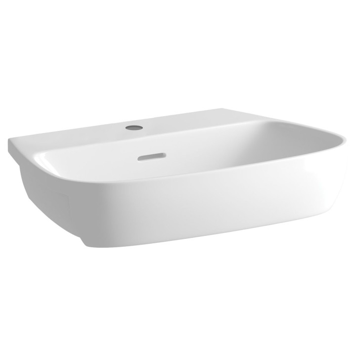 Messina Semi Recessed Basin 495mm (w) x 160mm (h) - 1 Tap Hole