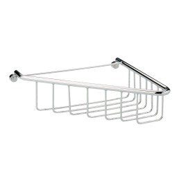 Crux Chrome 1-Tier Corner Shower Caddy