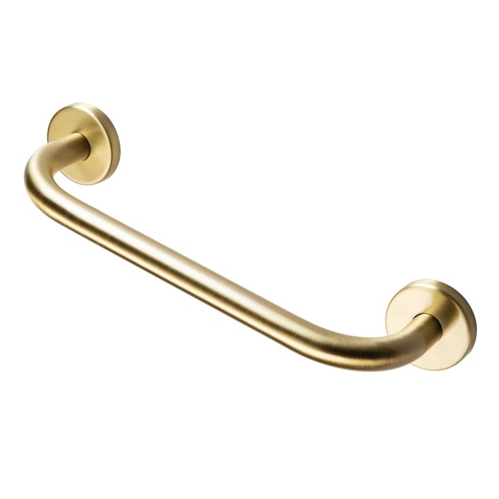 Straight 330mm Grab Rail - Brushed Brass
