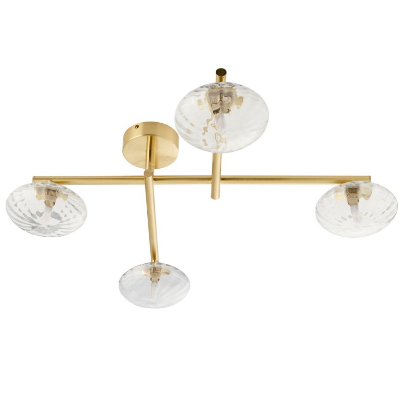 Castor Ceiling Light - Brushed Brass