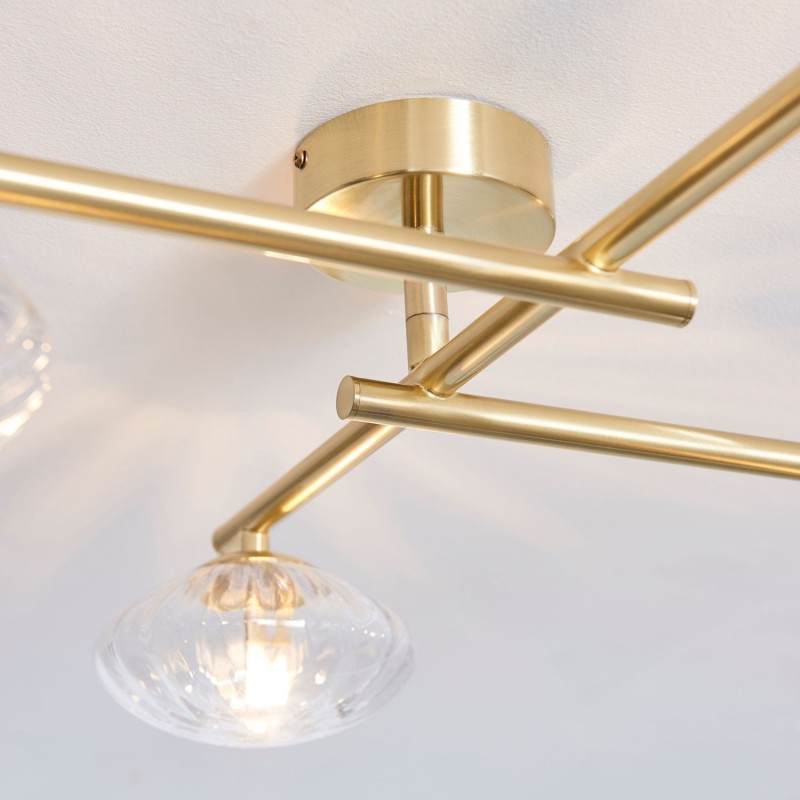 Castor Ceiling Light - Brushed Brass