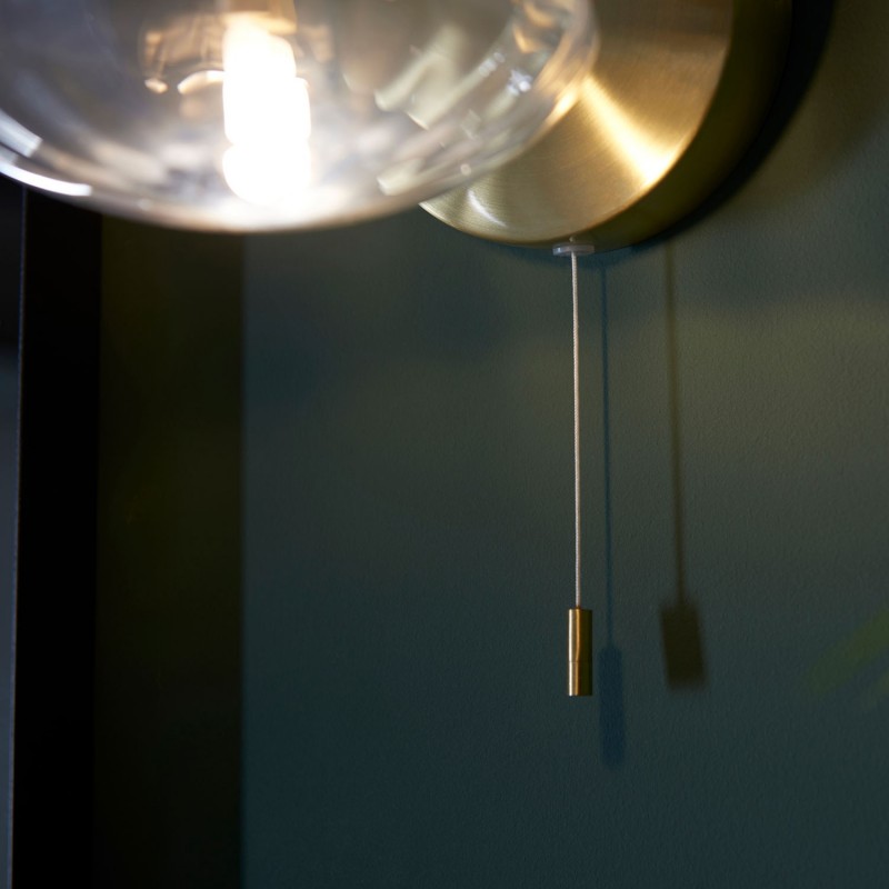 Castor Wall Light - Brushed Brass