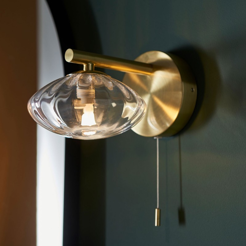 Castor Wall Light - Brushed Brass