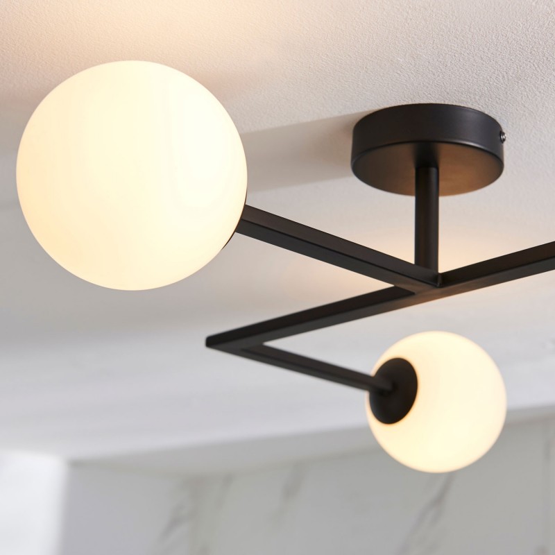 Scorpius Ceiling Light - Matt Black