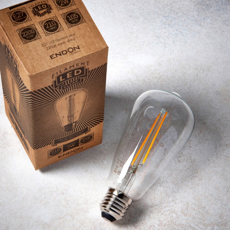 E27 LED Filament Pear Bulb