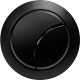 Round Dual Flush Matt Black Toilet Push Button (Cable) - 48mm(w)