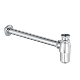 Chrome Traditional Bottle Trap Including Extension & Flange