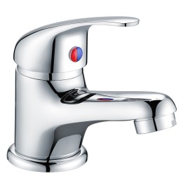 Istabraq Chrome Mono Cloakroom Basin Mixer Tap & Waste