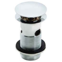 Chrome Mushroom Design Click Clack Basin Waste - Slotted
