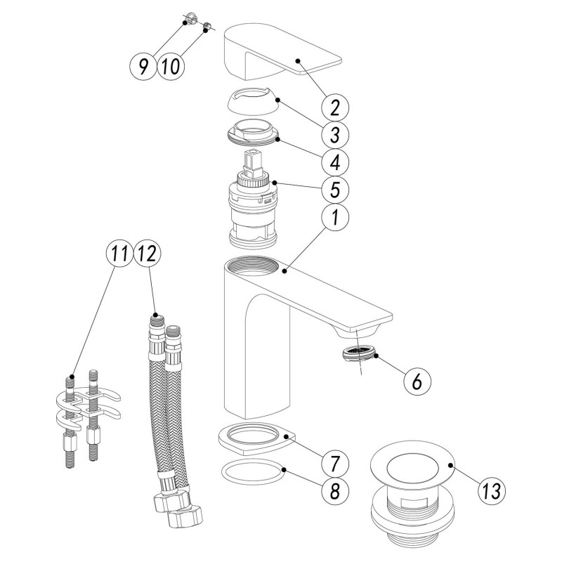 Ventura Basin Mixer - Chrome