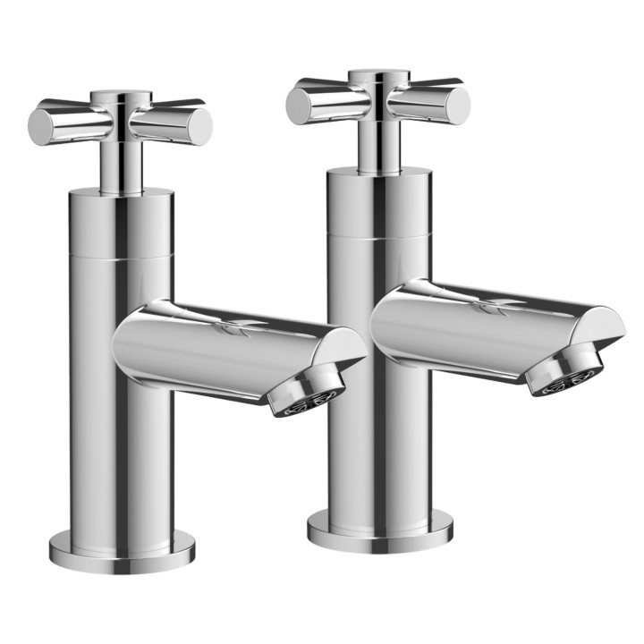 Mordred Chrome Hot & Cold Basin Taps
