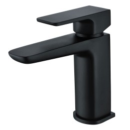 Marengo Matt Black Basin Mixer Tap & Waste