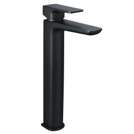 Marengo Matt Black High Rise Mono Basin Mixer Tap