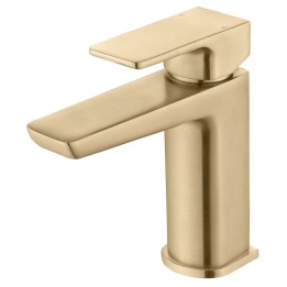 Marengo Brushed Brass Basin Mixer Tap & Waste