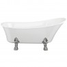 Sigmo Freestanding 1620mm(l) x 700mm(w) x 770mm(h) Bath With Feet