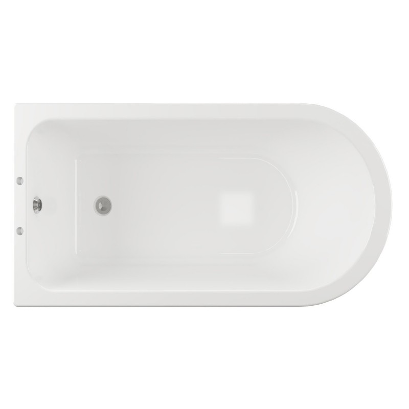 Aspen Freestanding 1700mm(l) x 750mm(w) x 650mm(h) 2 Tap Hole Corner Bath With Feet