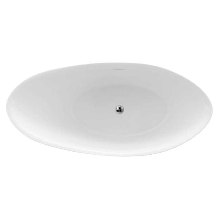 Genesis Freestanding Single Ended Luxury Slipper Bath & Chrome Integrated Waste - 1500mm(l) x 720mm(w) x 720mm(h)