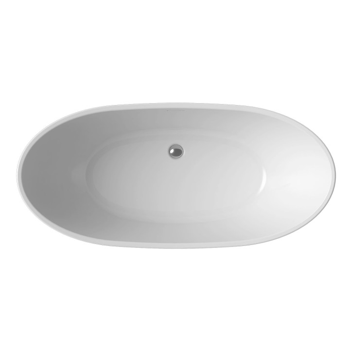 Lancer Freestanding Double Ended Luxury Bath & Chrome Integrated Waste - 1700mm(l) x 780mm(w) x 690mm(h)