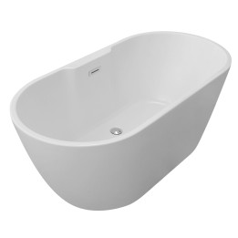 Centura Freestanding Double Ended Luxury Bath & Chrome Integrated Waste - 1655mm(l) x 745mm(w) x 580mm(h)