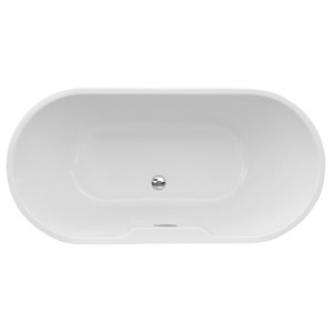 Centura Freestanding 1655mm(l) x 745mm(w) x 580mm(h) Bath - White