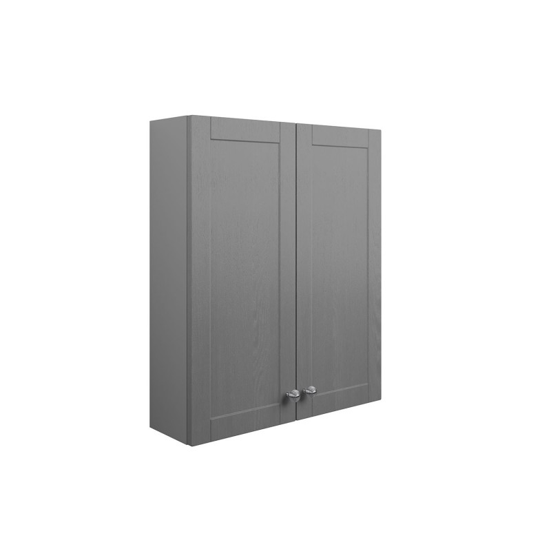 Kobe 600mm(w) 2 Door Wall Unit - Grey Ash